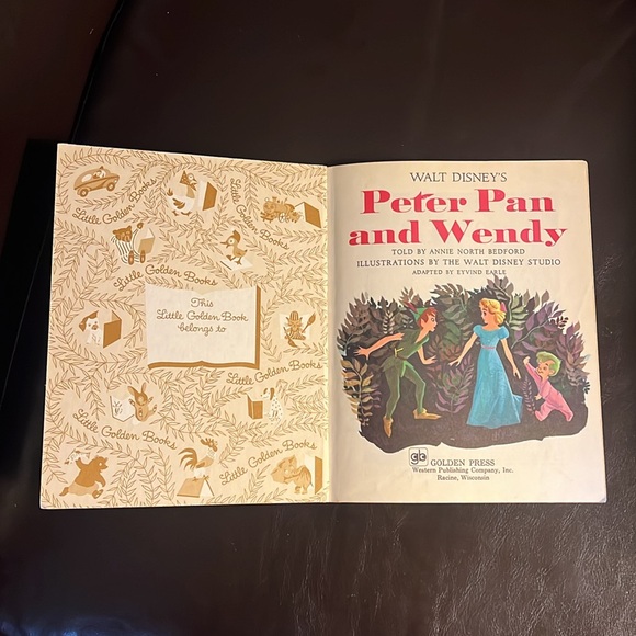 Walt Disney Peter Pan and Wendy a little Golden Book thirteenth printing, 1975 - Picture 3 of 8